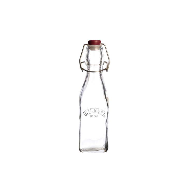 Square Clip Top Bottle, 250ml