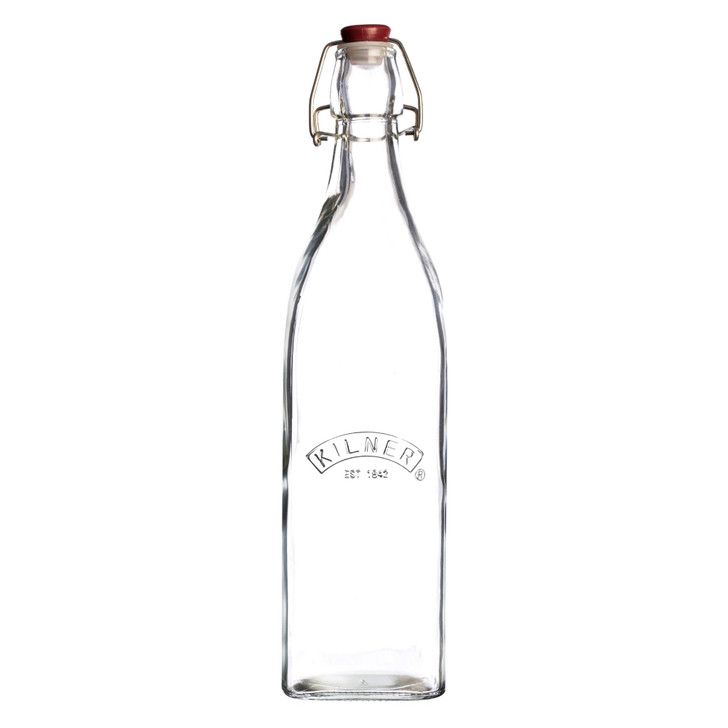 Square Clip Top Bottle, 1 Litre