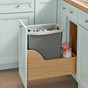 Slim Base Top-Mount Wastebasket