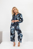 CLASSIC SILK CROPPED PJ PANT PRINTED BLISS