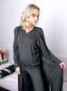 HOME APPAREL LONG CARDIGAN BLACK