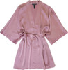 CLASSIC SILK SHORT KIMONO SOFT PLUM