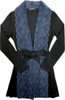HOME APPAREL LACE FRONT ROBE BLACK W/ GALAXY LACE