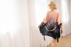 CLASSIC SILK SHORT KIMONO PRINTED WINTER GARDEN