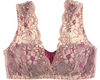 AMOUR SILK LOLA BRA TOP CRANBERRY WITH NUDE