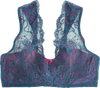 AMOUR SILK LOLA BRA TOP ROYAL FUCHSIA