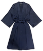 CLASSIC SILK KIMONO SMOKEY NAVY