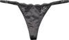 AMOUR SILK LEA ADJUSTABLE THONG BLACK