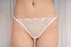 FLAUNT STRING W/ ADJUSTABLE STRAPS WHITE