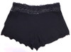 HOME APPAREL LACE WAIST SHORTIE BLACK W/ BLACK LACE