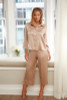 CLASSIC SILK CROPPED PJ PANT POWDER NUDE