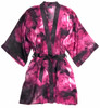 CLASSIC SILK SHORT PRINTED KIMONO PASSION ROSE