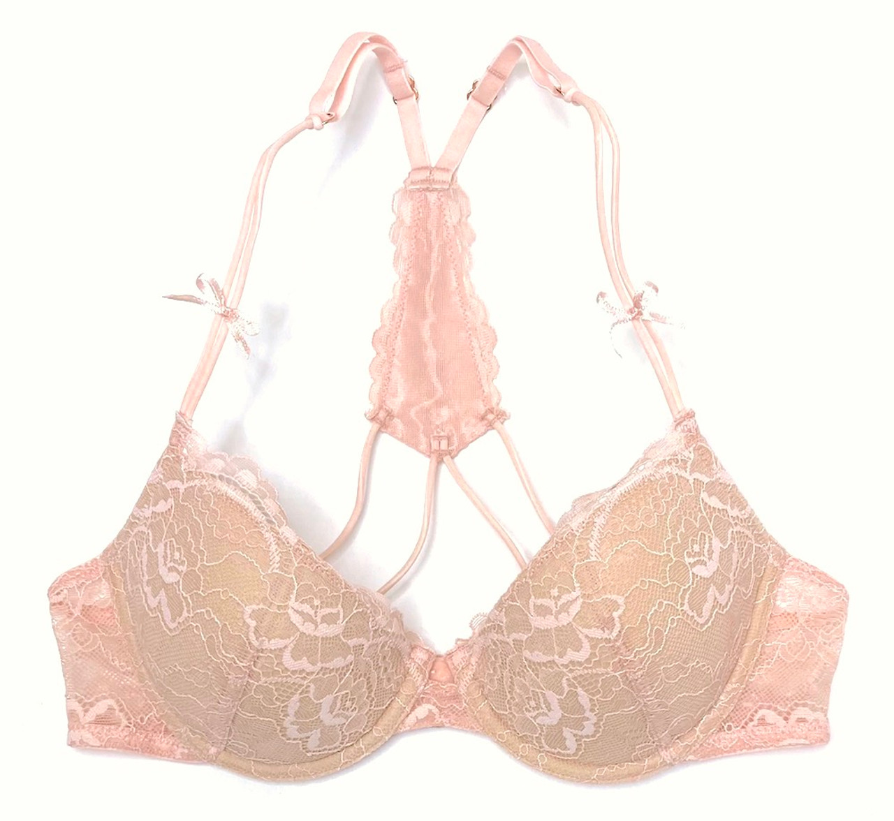 Shop French Garden Seamless Bra: Lace Back T-Shirt Bra