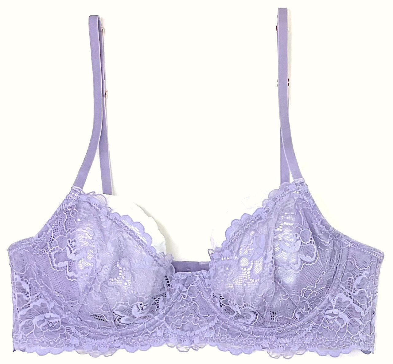 ALL LACE CLASSIC UNDERWIRE BRA LAVENDER - Samantha Chang