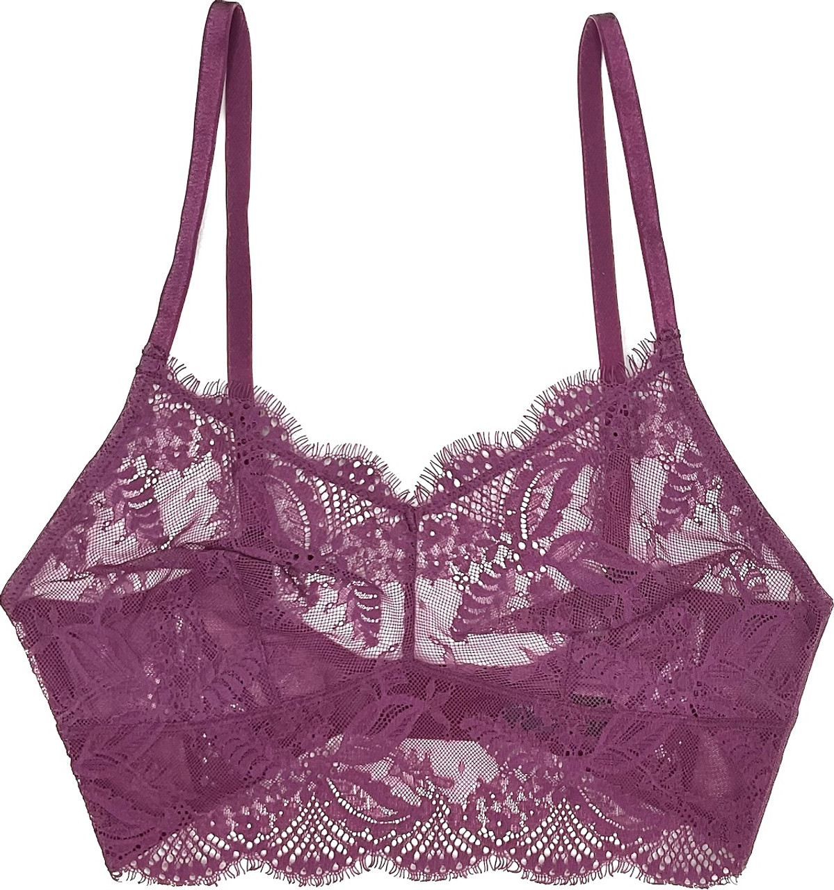 Free People Hearts Aflutter Longline Sports Bra - Candied Lilac