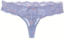 ALL LACE AMOUR THONG PERIWINKLE BERRIES