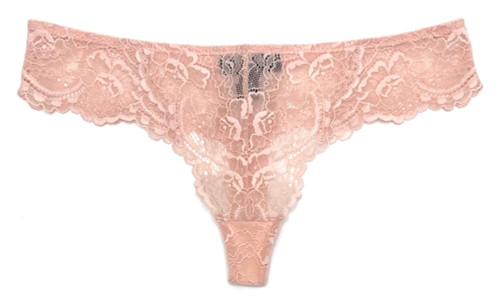 ALL LACE CLASSIC THONG CHERRY BLOSSOM