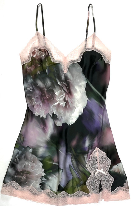 CLASSIC SILK BABYDOLL PRINTED ENCHANTED GARDEN