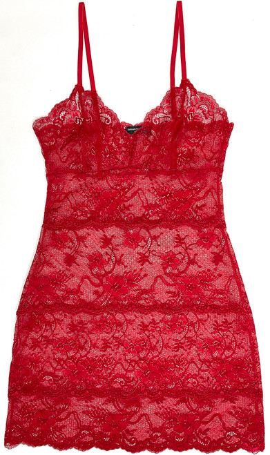 ALL LACE AMOUR FULL SLIP RED/TRUE RED