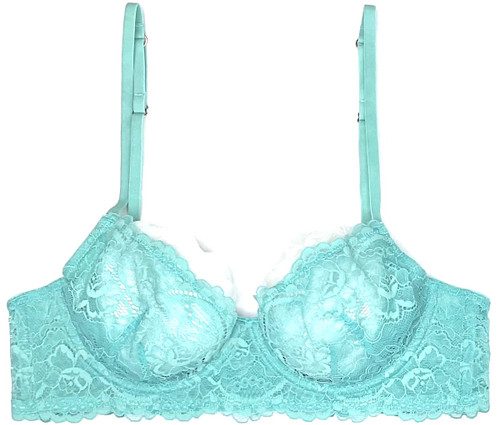 ALL LACE CLASSIC UNDERWIRE BRA DARK TURQUOISE