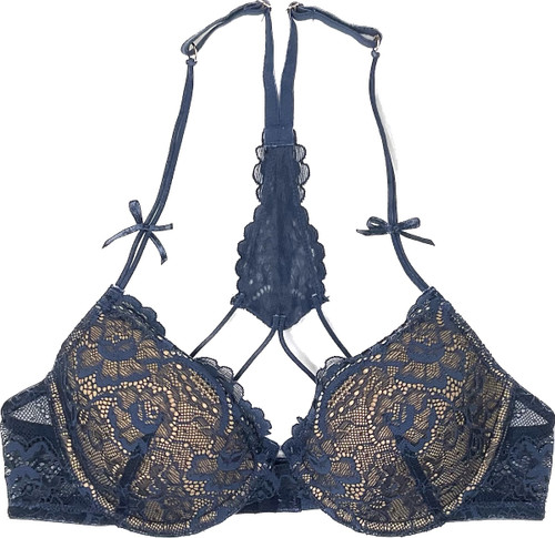 Galaxy Undergarments Lovely Lace Non-Padded Wired Bra - Black