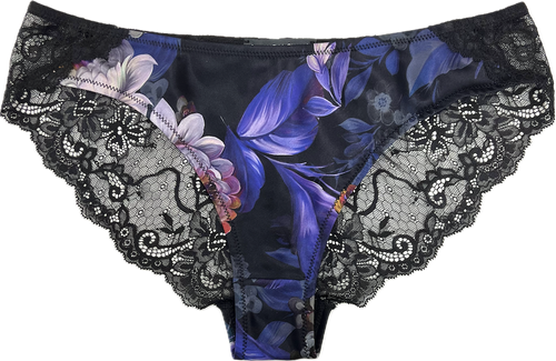 AMOUR SILK ELOISE BRIEF PRINTED ENCHANTED BLOSSOMS