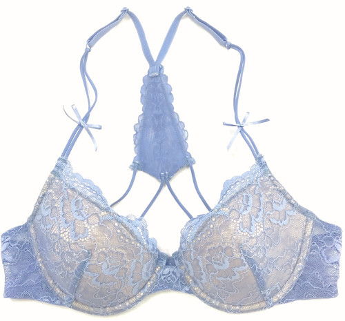 ALL LACE CLASSIC U/W T-BACK BRA SERENITY BLUE