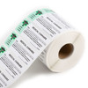 1000 pcs, California Medical  Labels ROLL State Compliant Sticker