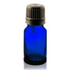 10 ml Cobalt BLUE Euro Dropper Bottles with Black Cap and Inserts - Case of 768