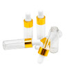 50PCS Transparent Sample Dropper Bottles, 5ml Mini Essential Oil Dropper Bottles, Perfume Bottles with 2 Plastic Droppers for Travel Test Samples