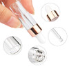 35 Pack,5ml Clear Sample Essential Oil Dropper,Empty Glass Dropper Vials With Rose-Gold Cap,Glass Pipette Liquid Travel Perfume Liquid Holder Container-Pipette,Funnel,included
