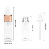 35 Pack,5ml Clear Sample Essential Oil Dropper,Empty Glass Dropper Vials With Rose-Gold Cap,Glass Pipette Liquid Travel Perfume Liquid Holder Container-Pipette,Funnel,included