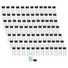 100 Pieces Glass Sample Vial, Liquid Sampling Small Glass Bottle with Black Plastic Screw Caps, Leakproof, Light Weight and Corrosion Resistance (2ML, Clear)