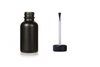 1 oz Matte Black Glass Bottle w/ Brush Cap