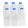 Upper Midland Products [6 PACK] Half Gallon Jugs With Caps - 64oz Empty Milk Plastic Container Bottles and Lid