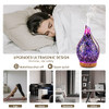 Porseme Essential Oil Diffuser 3D Firework Glass Aromatherapy Ultrasonic Humidifier Rose Gold, Auto Shut-Off, Timer Setting, BPA Free, Aroma Decoration for Home, Office, Gym, Spa, Premium Gift 100ml