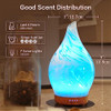 Porseme 100ml Essential Oil Diffuser Glass Color Changing Aroma Air Diffusers Aromatherapy Ultrasonic Cool Mist Humidifier 4 Running Hours Waterless Auto-Off for Sleeping Yoga Office Spa (Blue Wave)