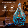 Porseme 280ml Essential Oil Diffuser, 3D Glass Aromatherapy Diffusor, Ultrasonic Cool Mist BPA Free Aroma Humidifier with Timer and Color Changing Function, Waterless Shut-Off for Home Office Room-1695415306