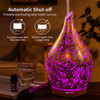 Porseme 280ml Essential Oil Diffuser, 3D Glass Aromatherapy Diffusor, Ultrasonic Cool Mist BPA Free Aroma Humidifier with Timer and Color Changing Function, Waterless Shut-Off for Home Office Room-1695415316