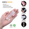 AMORIX 50PCS Lip Gloss Tubes 15ml Pink Cap Lip Gloss Containers Empty Lip Balm Tubes Cosmetic Squeeze Lipgloss Tubes + 2 x 20ml Syringes Tag Labels for DIY Lip Gloss Base