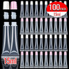 AMORIX 50pcs pink 15ml lip gloss tubes + 50pcs white 15ml lip gloss tubes