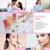 AerRoll 50Pcs 15 ML Gold Cap Empty Lip Gloss Tubes, Clear Lipgloss Squeeze Tubes With free Labels Stickers+20ml Syringe+Funnel+Gift Bags, for DIY Lip Gloss Balm Cosmetic (Gold top x 50pcs)