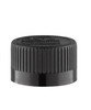 20-400 Black PP plastic child-resistant lid with foam liner - 150 Count