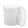 Translucent Disposable Containers # 165 Oz. - Case of 25