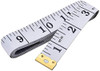 GDMINLO Soft Tape Measure Double Scale Body Sewing Flexible Ruler for Weight Loss Medical Measurement Tailor Craft Vinyl Ruler, Has Centimetre on Reverse Side 60-inch（White）