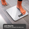 Greater Goods Digital AccuCheck Bathroom Scale for Body Weight, Designed in St Louis, Ash Grey