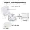 9ml Mini Square Clear Concentrate Jars with Black lids - pack of 250