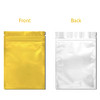 100 Pack Smell Proof Bags - 3 x 4 Inch Resealable Mylar Bags Foil Pouch Flat Bag with Front Window Golden-1706549207