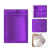 Mylar Bags for Food Storage - 100 Pack 5.5 x 7.8 Inch Resealable Foil Pouch Bag with Front Window Purple