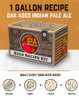 Craft A Oak Aged IPA Refill Recipe Kit - 1 Gallon - Ingredients for Home Brewing Beer